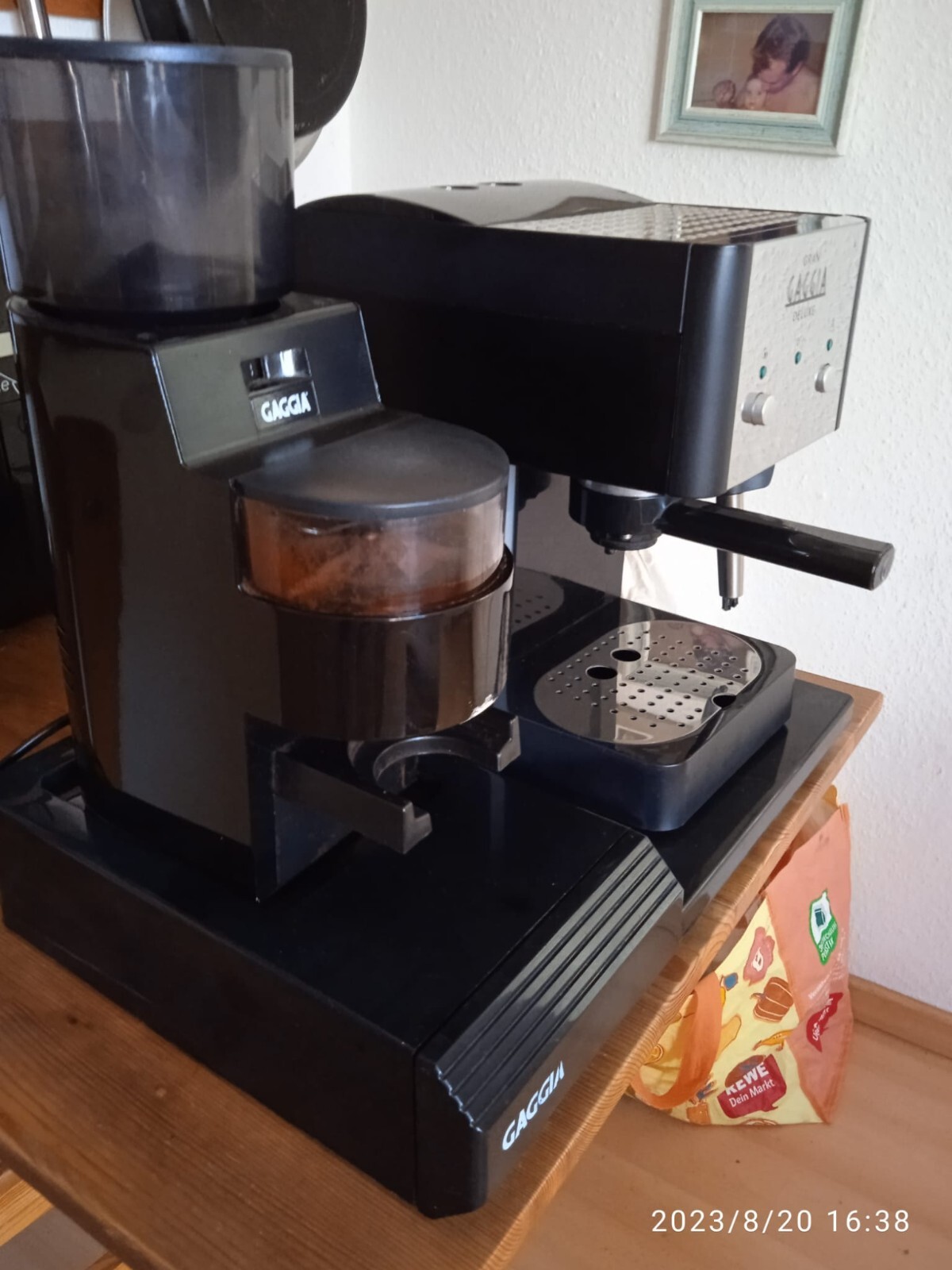 Gaggia MDF Mühle, Gran Gaggia Deluxe Siebträgermaschine mit original