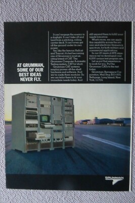 9/1983 PUB GRUMMAN AEROSPACE CAT COMPUTER AUTOMATIK TESTSYSTEM ORIGINAL ANZEIGE