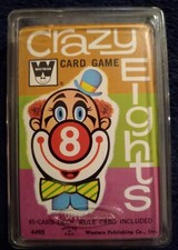 SEALED Vtg Crazy Eights 8s Card Game 4495 Whitman Publishing Co Case Has a Crack