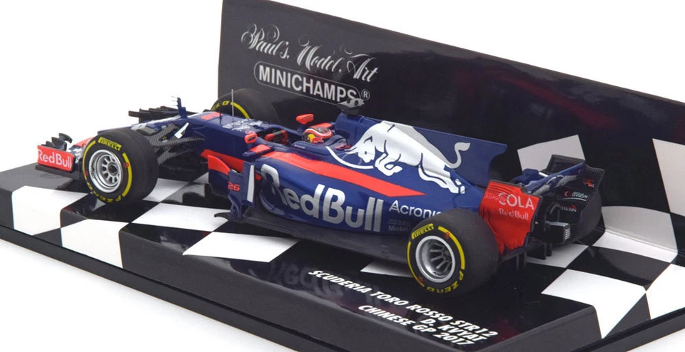 Minichamps Toro Rosso STR12 #26 Chinese GP 2017 - Daniil Kvyat 1/43 Scale - Image 4 of 4