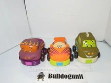 Lot of 3 My B Toys Car Baby Toy Taxi Truck Plastic