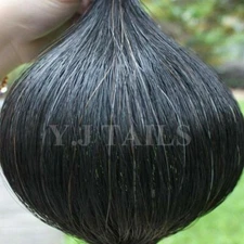 Real Horse Hair Tail Extension Natural Black 170g 28-30" AQHA With FREE BAG B2S