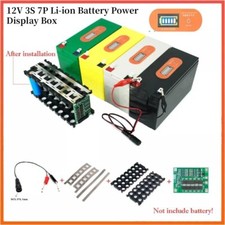 12V 3S 7P Li-ion Battery Storage Case Box with Power Display 3S 40A BMS Part