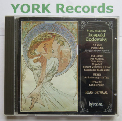 LEOPOLD GODOWSKY - Piano Music RIAN de WAAL - Excellent Condition CD Hyperion