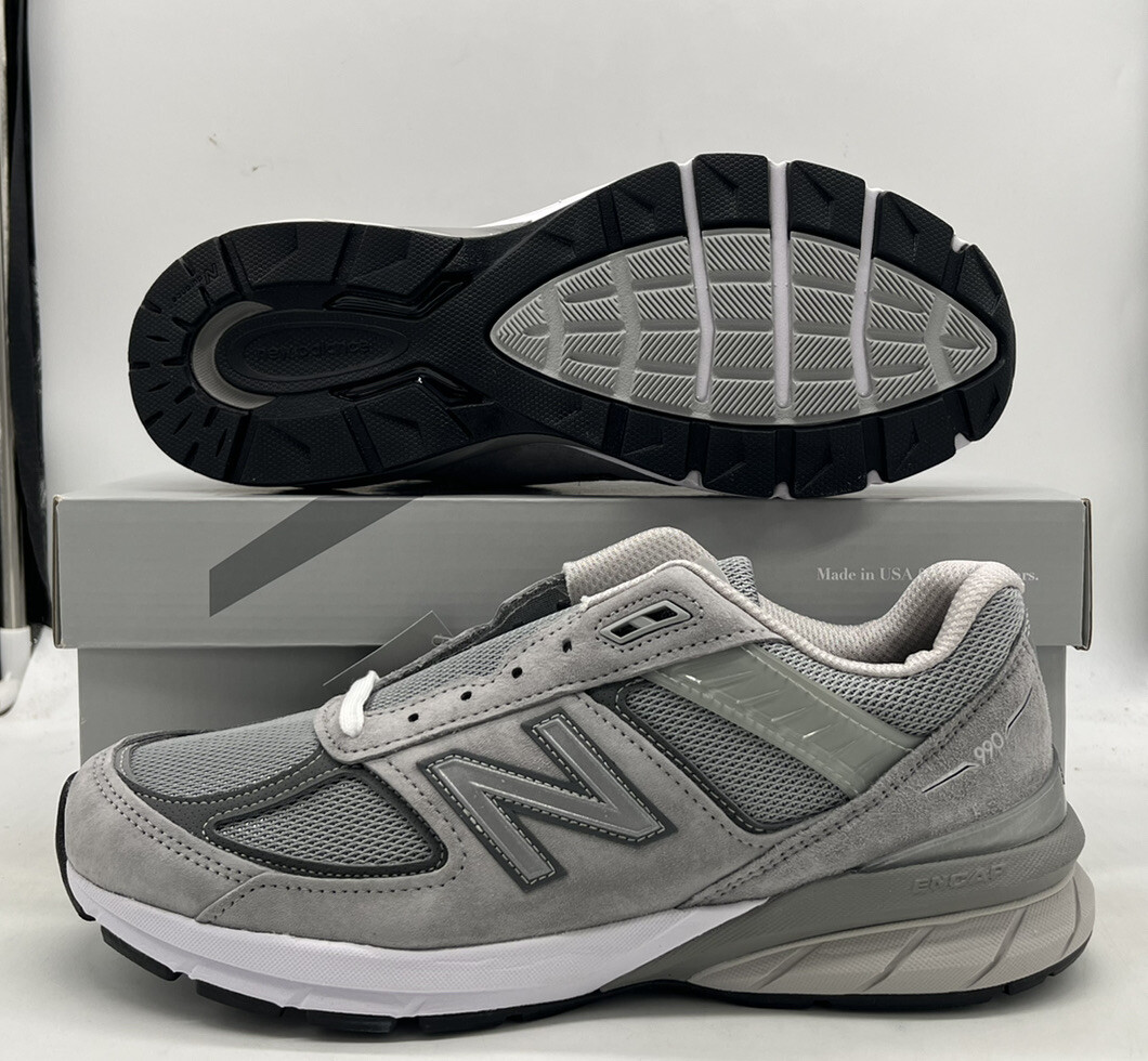 New Balance MADE in USA 990v5 Core Grey Castlerock M990GL5 Mens size