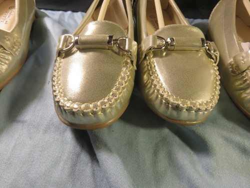 Une paire de Très jolis mocassins Andréa CONTI, neufs pointure 35 gris argent - Imagen 8 de 11