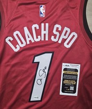 Erik Spoelstra Coach Spo Signed Autographed Miami Heat Jersey JSA COA 