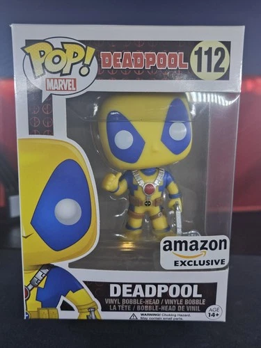 Funko Pop! Vinyl: Marvel - Deadpool - (Yellow , Blue) - Amazon (Exclusive) #112