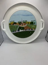 Villeroy & Boch Naif Wedding Day 10" Porcelain Serving Tray Luxembourg Folk Art