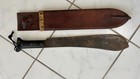 Vintage 1940 Legitimus & Collins Co. Machete #1250 & Leather Scabbard  — photo 3