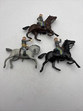 Britains Ltd. 3 Civil War Soldiers on Horses Figurines No Weapons