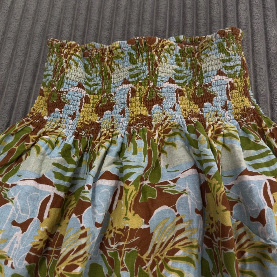 Falda Derek Corazón Mujer L Multicolor Floral Columpio Cintura Alta Columpio Retro Aloha Foto 3 de 4