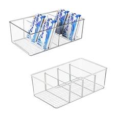 Pantry Organizers and Storage - 2 Pcs Kitchen Organizers and Storage for Fridge,
