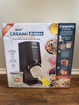 NEW NIB Ninja CREAMi Breeze 7-in-1 Ice Cream Gelato Maker CN205A 4 Pints + Lids