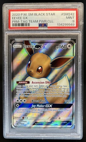 2016-19 Pokemon SM Black Star Promos Eevee #SM242 PSA 9