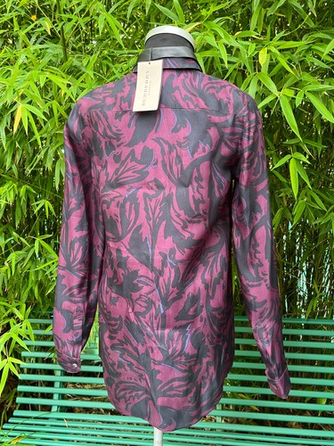 Burberry Rare Sample Shirt with Removeable Leather Collar UK Size 6 BNWT - Picture 14 of 16