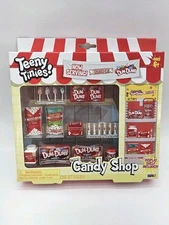 Teeny Tinies Candy Shop Miniatures Dum-Dums Smarties With Display Shelf NEW