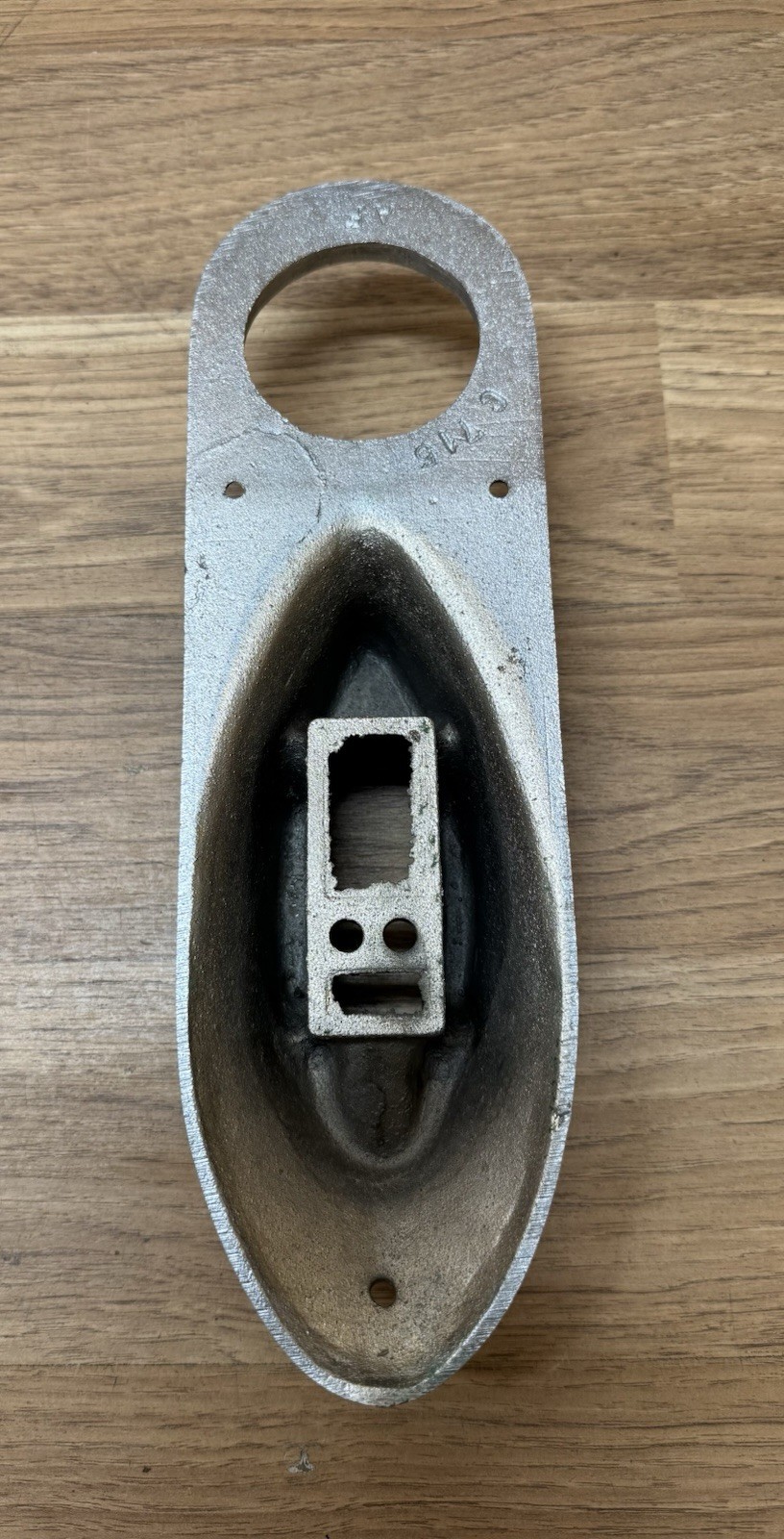 Vintage 1957 Century Resorter Boat Fuel Fiiler Bezel ++ Chromed Bronze AF C715