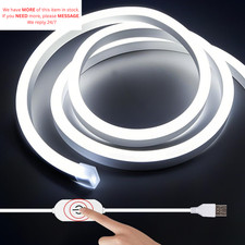 16.4ft White Neon Light Strip Waterproof 5v Usb 16.4ft