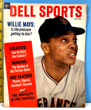 1965 July DELL SPORTS MAGAZINE Willie Mays Cover MID GRADE!!