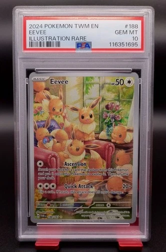 PSA 10 Eevee Twilight Masquerade Illustration Rare 188/167