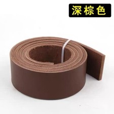 4mm thick Genuine Veg Tan Belt Blanks Cowhide Leather Strip Bag Strap 50-150cm