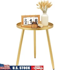 Durable Round Side Table Small Accent Table Living Room Bedroom Office New