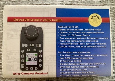 HO N Digitrax UT6 Utility Throttle New