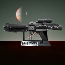 Star Wars E-11 Stormtrooper Blaster and Stand 1:1 Full Size Replica