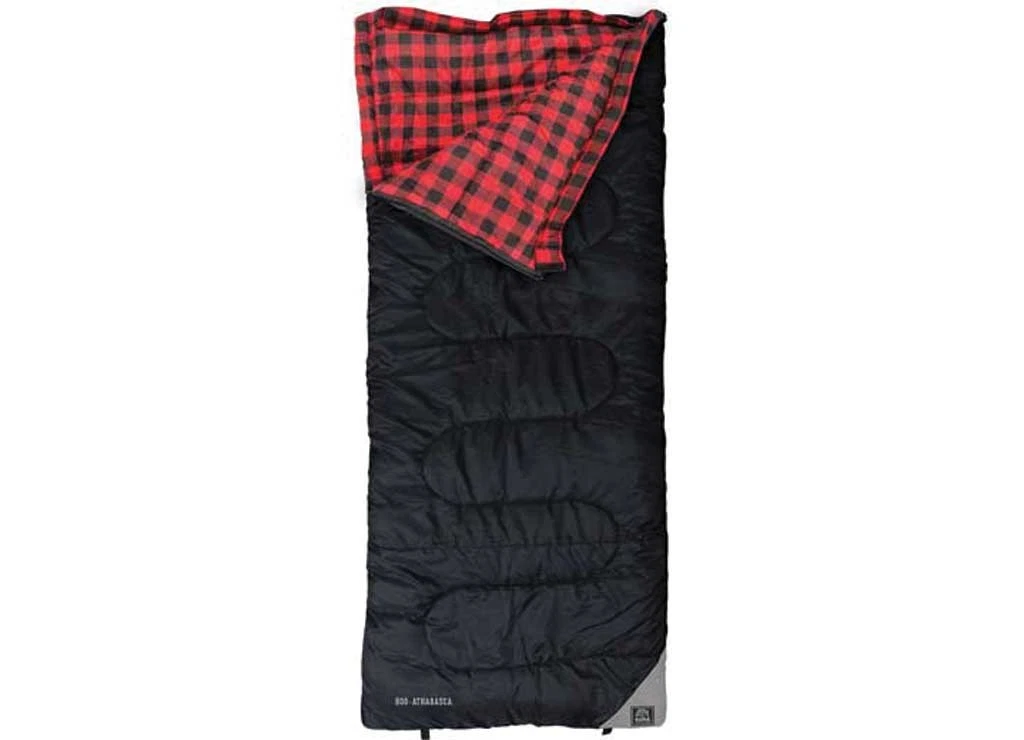 KUMA Outdoor Gear 800-KM-ASB-BR Athabasca Sleeping Bag - Black/Red