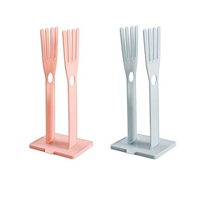 Multifunctional Dish Towel Holder Portable Rack For Wall Or Cabinet Mounting