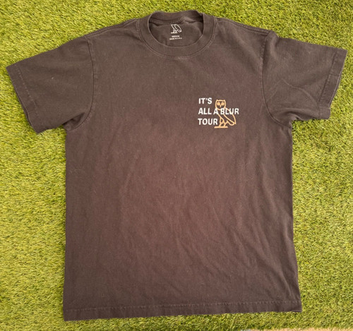 Drake Its All a Blur Tour Merch Black T Shirt 2023 IAAB Mens Size Medium