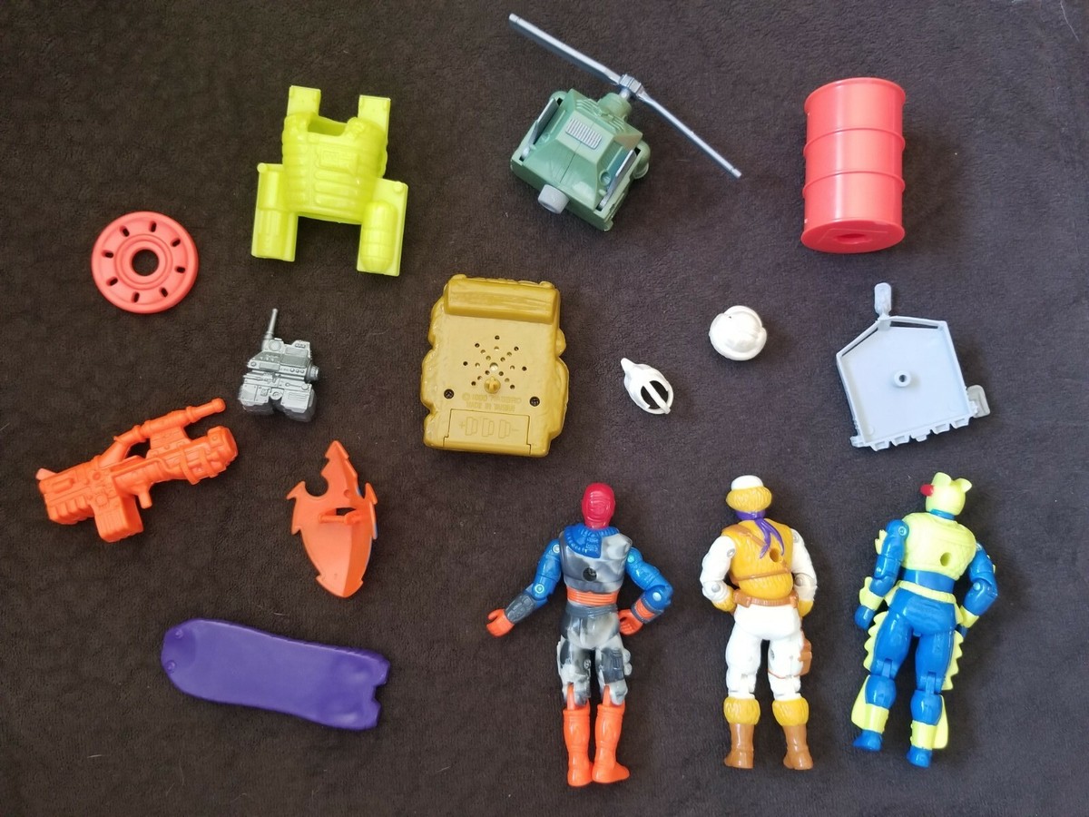 Vintage Miniature Gi Joe Lot 15 Pieces, Action Figures, Jet