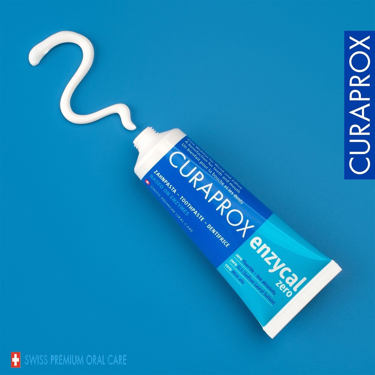 Curaprox 75ml Enzycal Zero Gentle Toothpaste SLS-Free | Fluoride