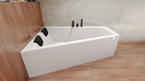 Badewanne Rechteck 170x125 Links + 2 Kopfstütze + Ablaufgarnitur & Füße GRATIS! - Bild 4 von 12