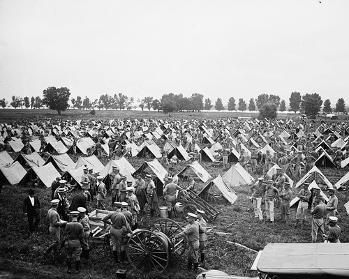 Marine encampment at East Potomac Park in Washington DC 1924 Photo Print