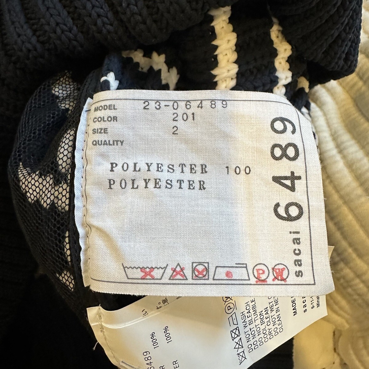 ワンピース sacai Horizontal Stripe Knit Cape sacai Horizontal Stripe Knit Cape - メルカリ