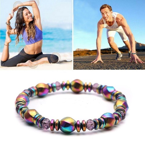 1/2 Magnetic Healing Therapy Arthritis Bracelet Hematite Weight Loss Pain Relief - Picture 2 of 8