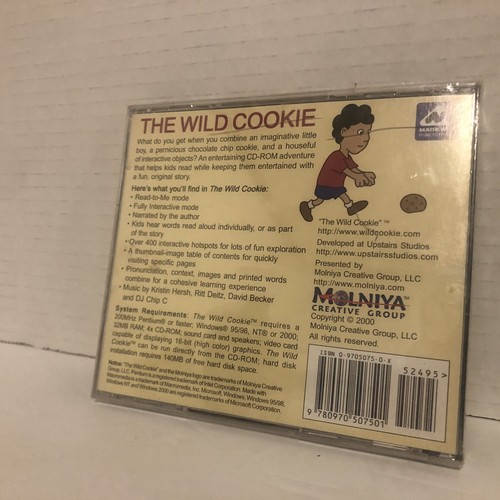 The Wild Cookie Interactive Storybook For Young Readers CD-Rom New Sealed - Afbeelding 6 van 24