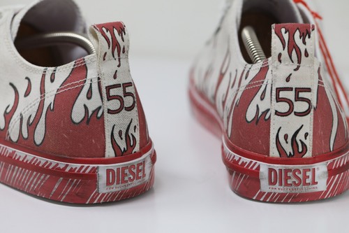 Diesel S-ATHOS LOW Hombres Zapatos Entrenadores Blanco Rojo Talla UK 11.5-12 EU 46 US 12.5 - Imagen 9 de 9