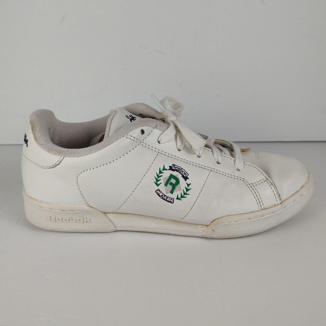 Vintage 90s Reebok NPC Insignia retro streetwear trainers womens size 9