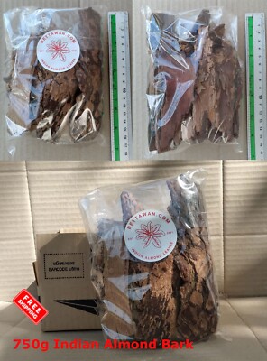 750g Indian Almond Bark, Catappa, blackwater, aquarium, fish, betta, shrimp