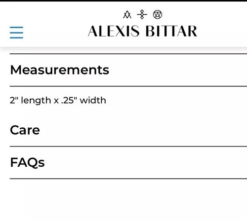 100 % authentische Alexis Bittar rote Plexiglas & Goldspitze Krallen Ohrringe - Bild 12 von 12