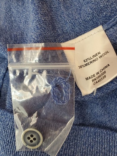 Peter Millar Crown Crafted Leinen Wolle Pullover Blau Herren M Neu mit Etikett - Bild 21 von 21