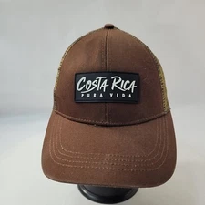 Optimis Costa Rica Pura Vida Men's Snapback Trucker Cap Hat Meshback