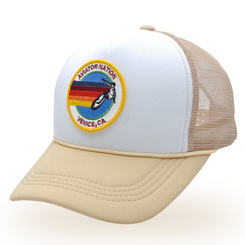 Aviator Nation Surf Circle Trucker Mütze klassisch atmungsaktiv verstellbar Unisex Kappe - Bild 13 von 46