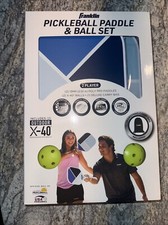 Franklin 2 Player Poly Pro Pickleball Set with Balls Bag - Blue/Light Blue