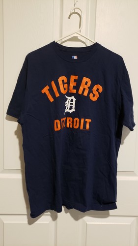Detroit Tigers Men’s T Shirt XL Blue Ring Spun Soft MLB Genuine Merchandise - Picture 1 of 4