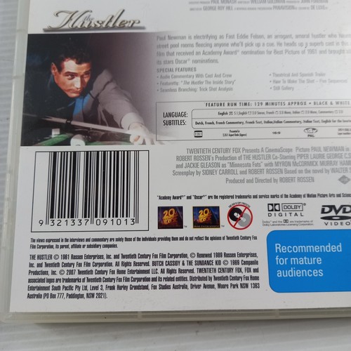 Butch Cassidy and the Sundance Kid - The Hustler - Paul Newman - 2 Disc Dvd Reg4 - Picture 8 of 9