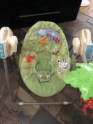 Fisher Price Rainforest Baby Swing Free New Battery Toys